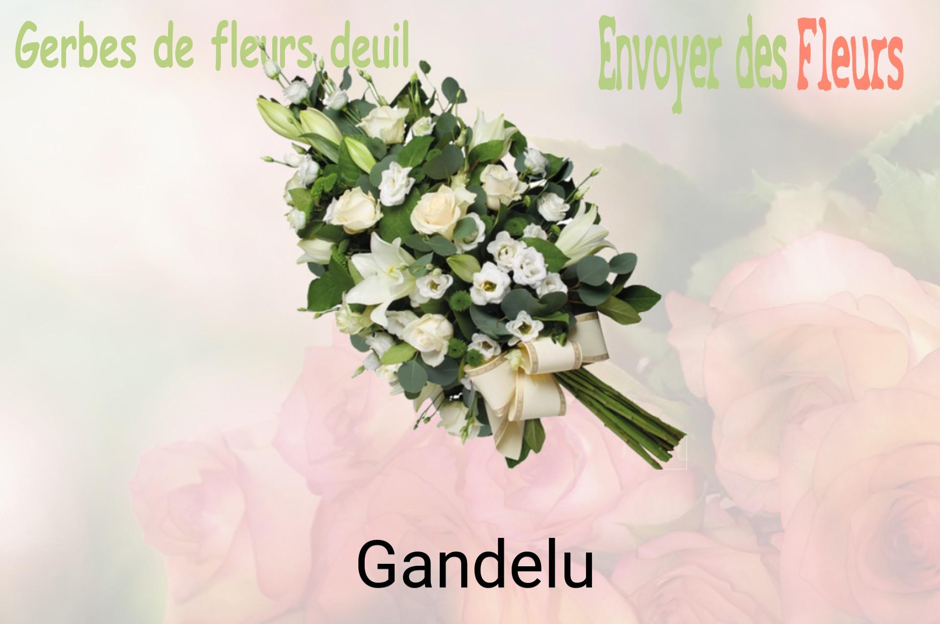 Gerbe de fleurs de deuil livrée à Gandelu